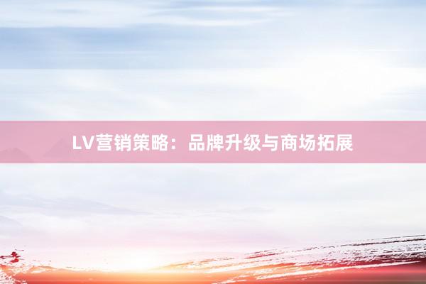 LV营销策略：品牌升级与商场拓展